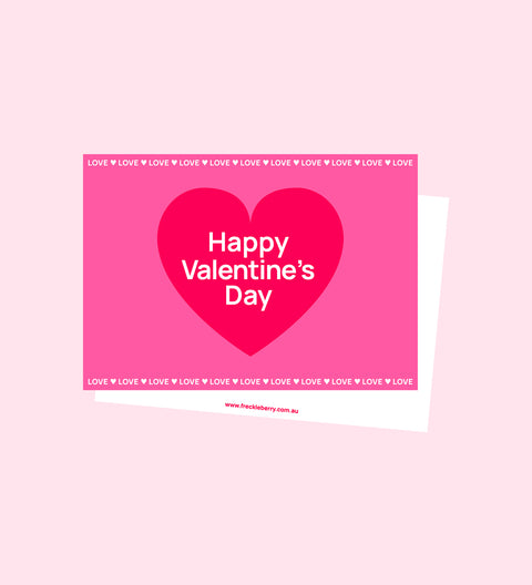 Valentine's Personalised Message Card