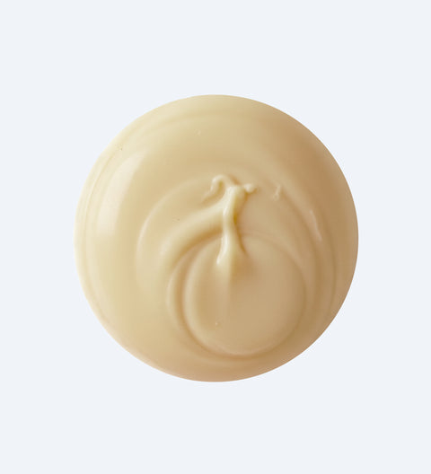 White chocolate circle disc for gifts, plain premium Belgian chocolate