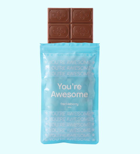 You're Awesome - Premium Belgian Chocolate Block