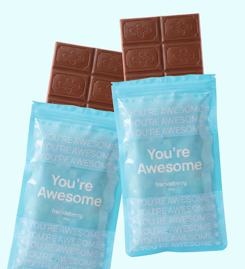 You're Awesome - Premium Belgian Chocolate Block
