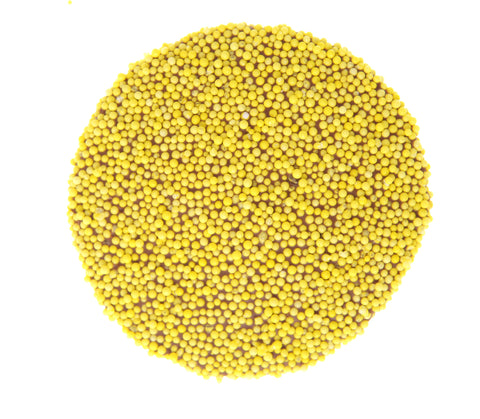 Premium Belgian chocolate topped with vibrant yellow sprinkles – a fun and delicious treat for any occasion.