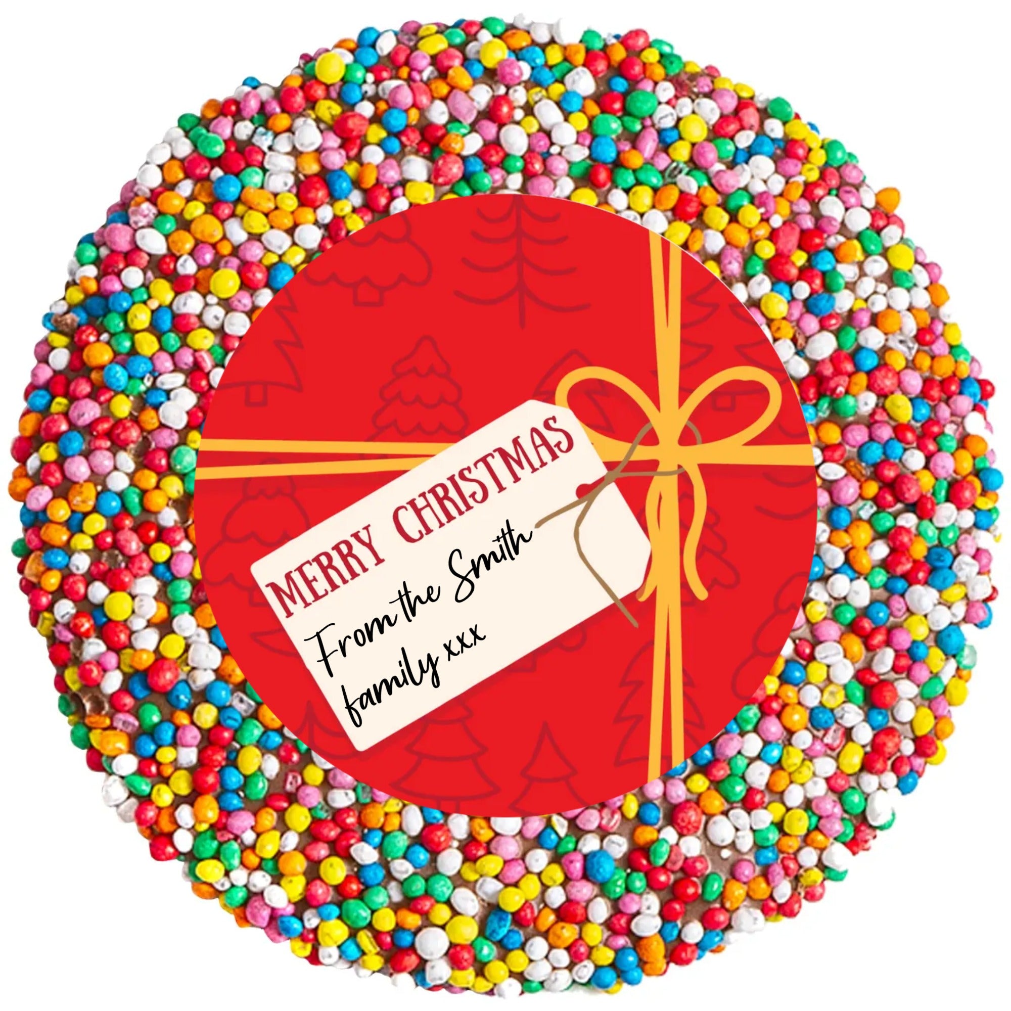 Personalised Christmas 40g Single Freckle - Red Present