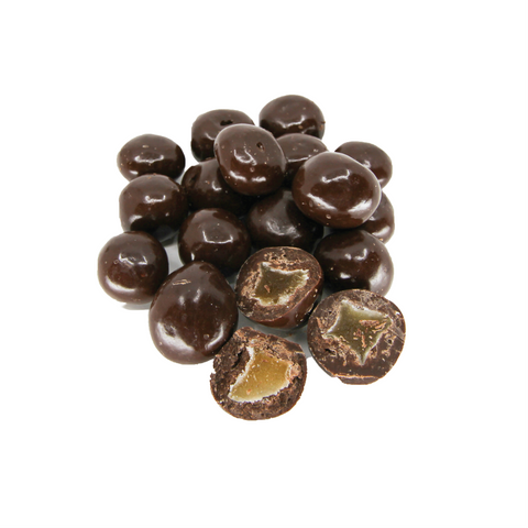 Spicy, sweet ginger pieces covered in rich premium Belgian dark chocolate – a bold and indulgent treat.